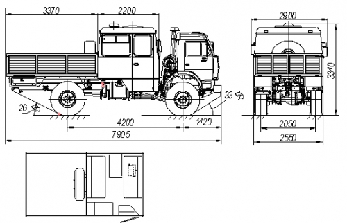 Камаз 4326 чертеж