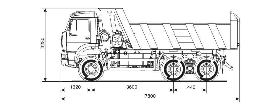 Самосвал КамАЗ 6522-26011-63 